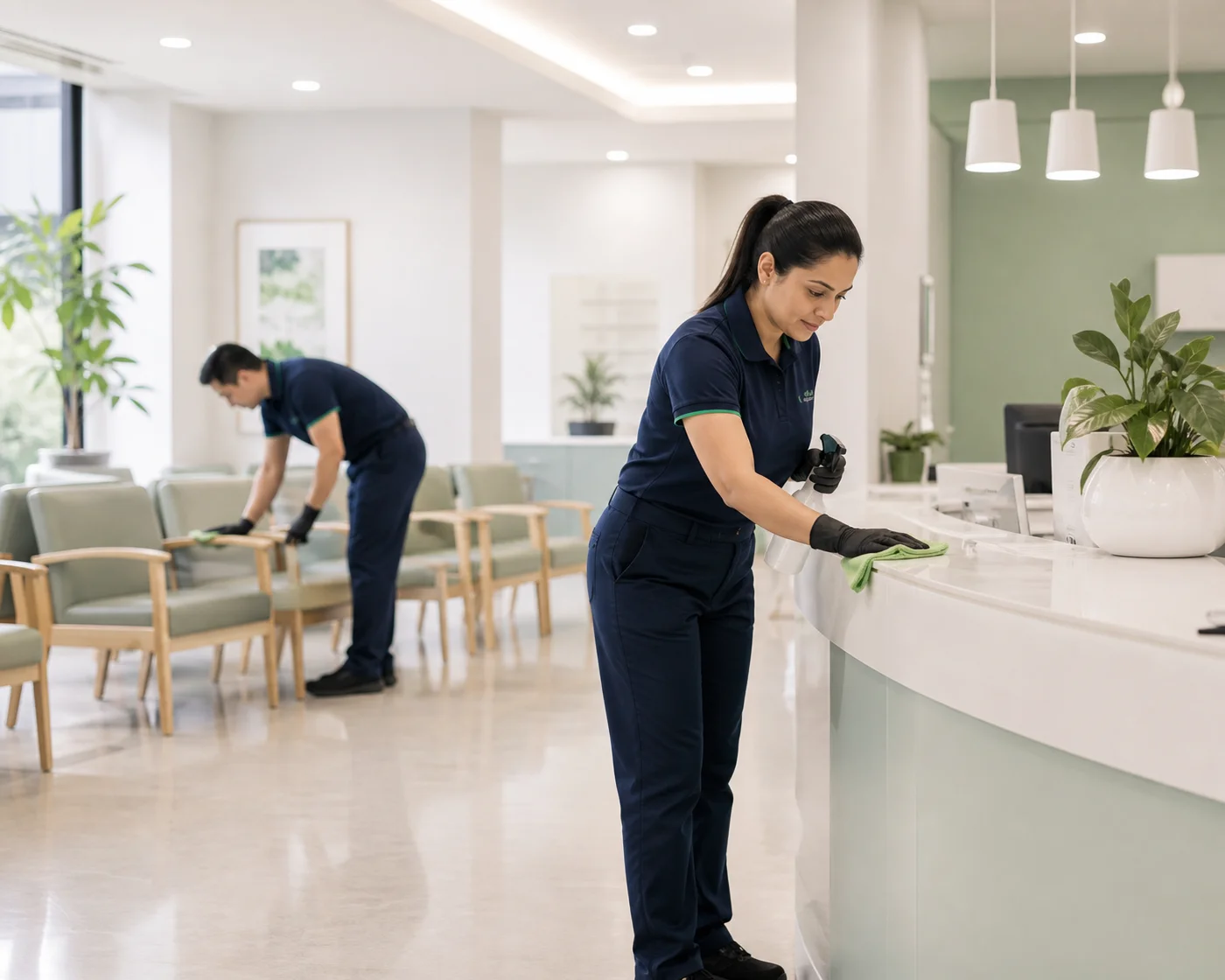 ANZ medical centre cleaning — clinic reception sanitising Sydney