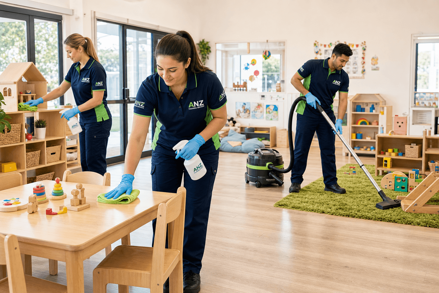 Childcare cleaning Sydney — ANZ Cleaning Services non-toxic safe cleaning for daycare centres