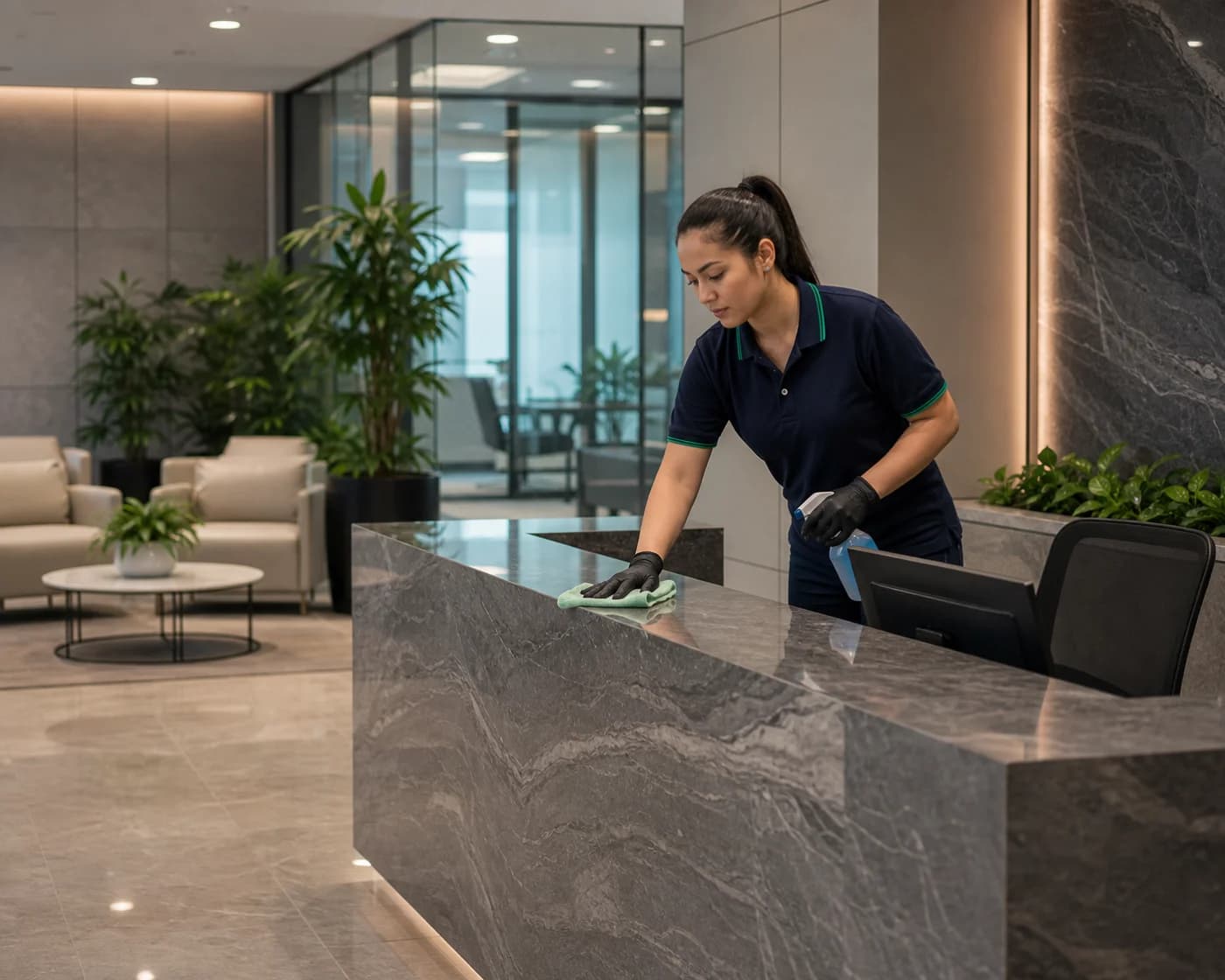 ANZ end of lease cleaning reception and common areas Sydney