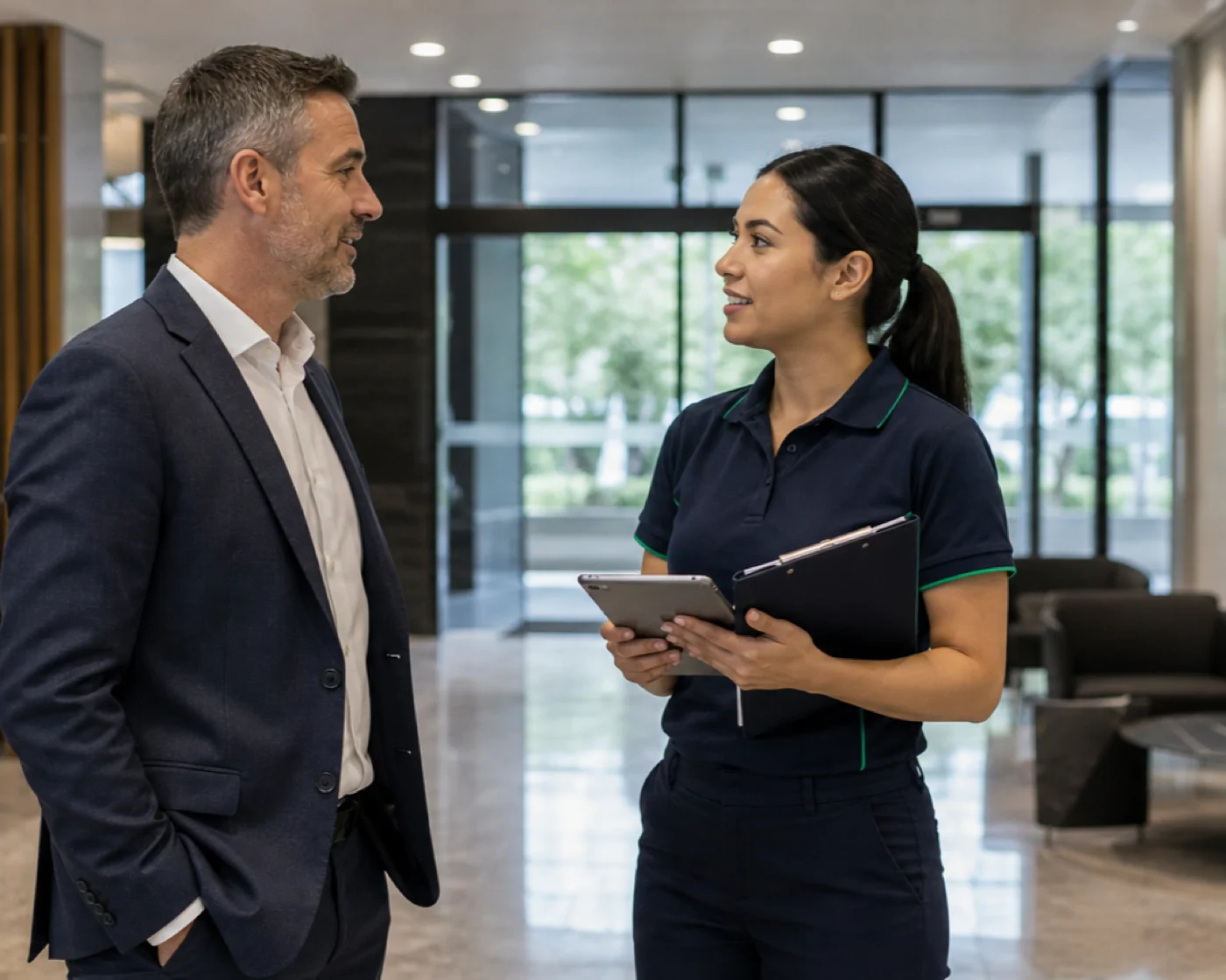 Post-construction pre-handover inspection clean — ANZ Sydney